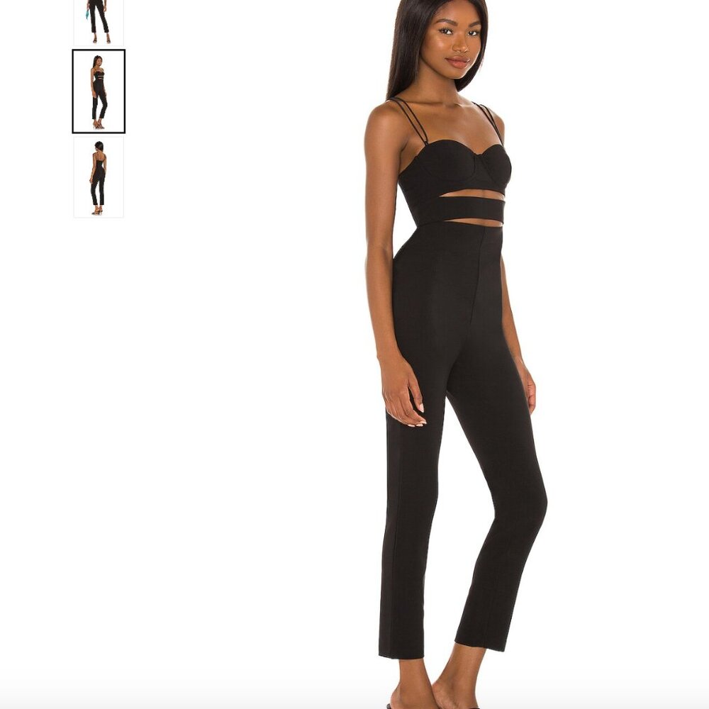 Revolve NBD Damian Catsuit Cutout Jumpsuit in Black - Size XS